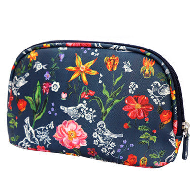 Nathalie Lete Cosmetic Pouch - My Garden Navy