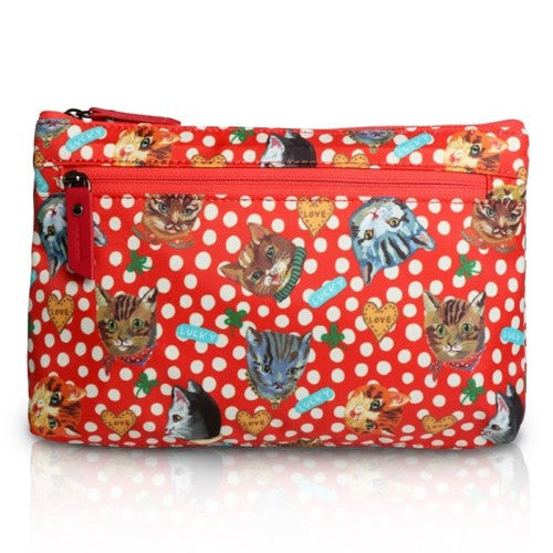 Nathalie Lete Flat Pouch - Floral Mint