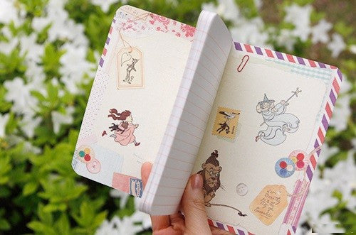 Vintage Collage Stitch Line Note (S) - The Wonderful Wizard Of Oz