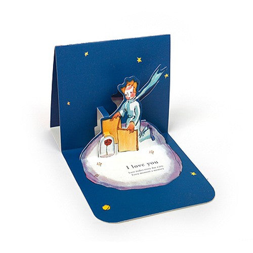 Le Petit Prince Love Pop-Up Card - Rose