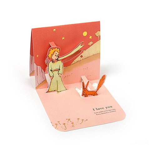 Le Petit Prince Love Pop-Up Card - Fox