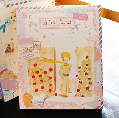 Vintage Collage Photo Album - The Little Prince - Rose Garden