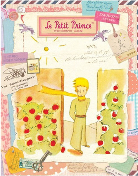 Vintage Collage Photo Album - The Little Prince - Rose Garden