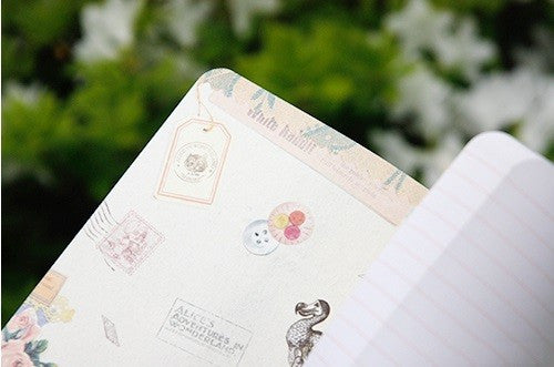 Vintage Collage Stitch Line Note (M) - The Little Prince 