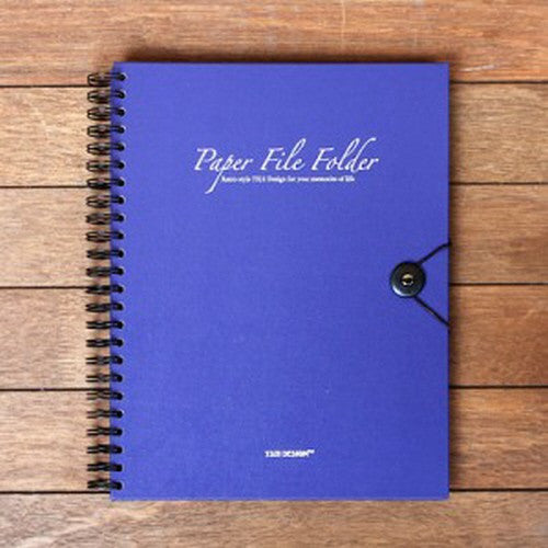 Paper File Folder - Deep Blue