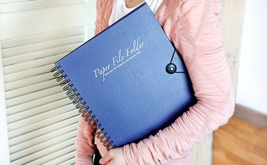 Paper File Folder - Deep Blue