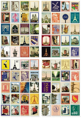 Stamp Sticker-Paris