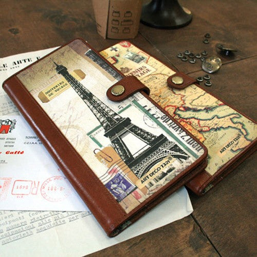 Souvenirs De Voyage Passport Case - The Eiffel Tower