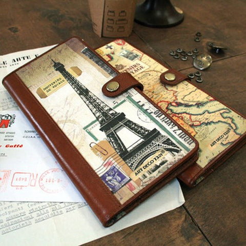 Souvenirs De Voyage Passport Case - The Eiffel Tower