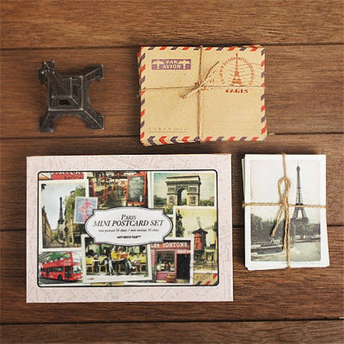 Mini Postcard Set - Paris