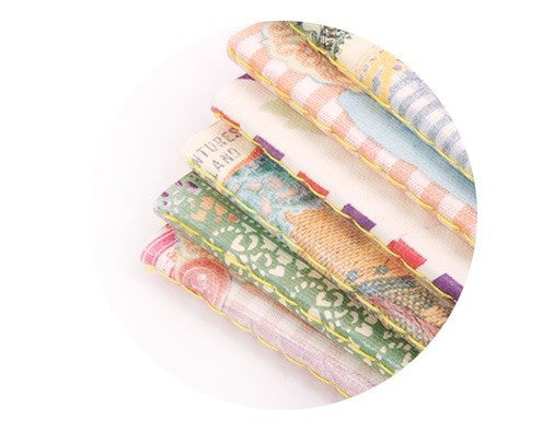 Vintage Collage Stitch Line Note (M) - Paris
