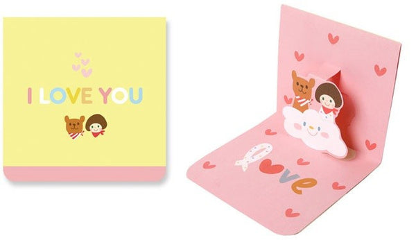 Okaytina Pop-Up Card - I Love You