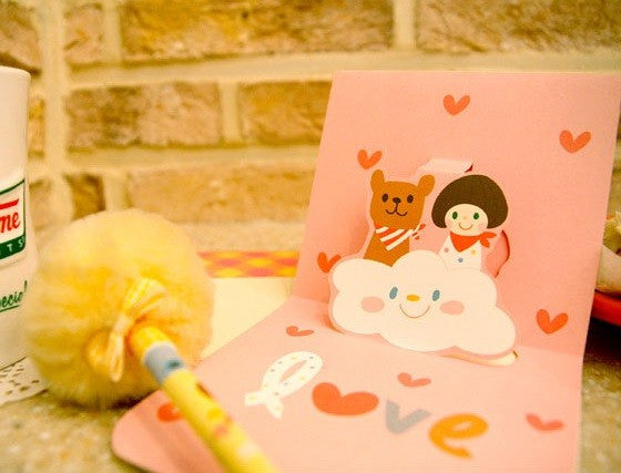 Okaytina Pop-Up Card - I Love You