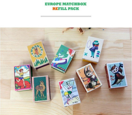 Europe Matchbox Label Stickers Refill Pack - D