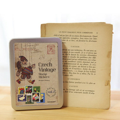 Vintage Postage Stamp Sticker Czech Vol. 1