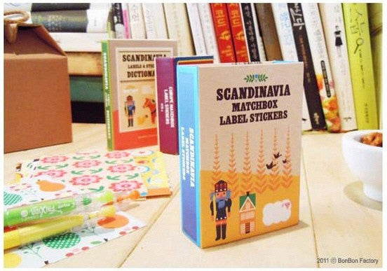 Scandinavia Matchbox Label Stickers