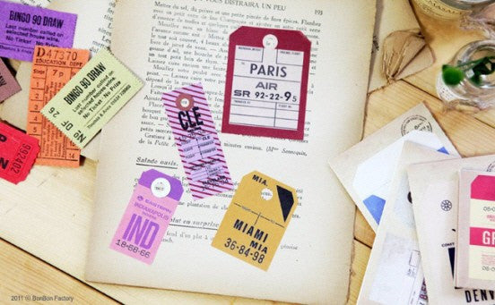 Vintage Traveltag Label Set - Vol.2