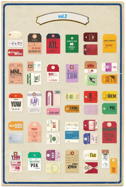 Vintage Traveltag Label Set - Vol.2