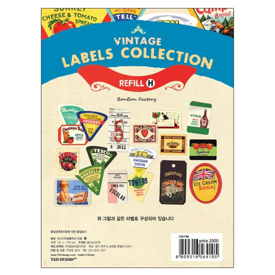 Vintage Labels Collection -Refill_H