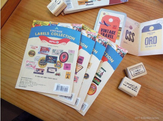 Vintage Labels Collection -Refill_H
