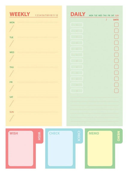 Sticky Notes - Day By Day