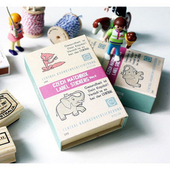 Czech Matchbox Label Stickers-Ver.04