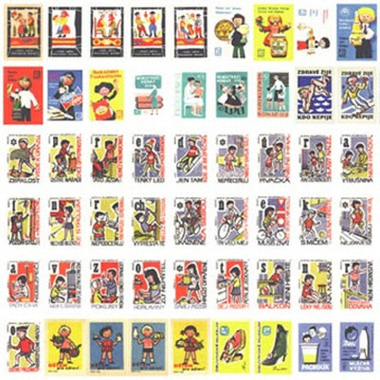 Czech Matchbox Label Stickers Refill Pack-C