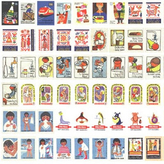 Czech Matchbox Label Stickers Refill Pack-D