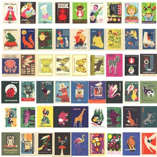 Czech Matchbox Label Stickers Refill Pack-G