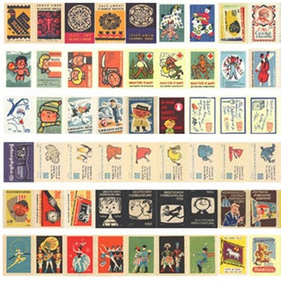 Czech Matchbox Label Stickers Refill Pack-H