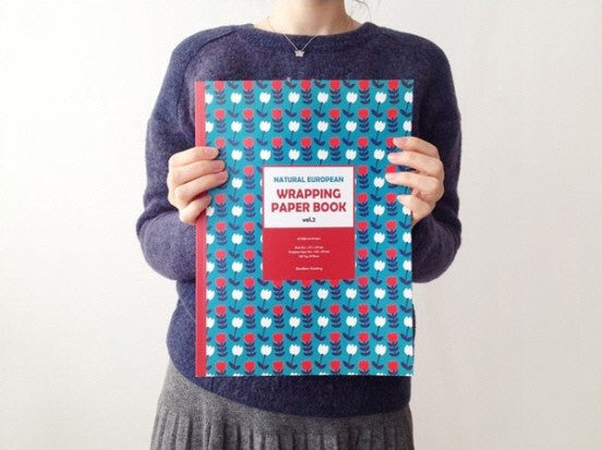 Natural European Wrapping Paper Book