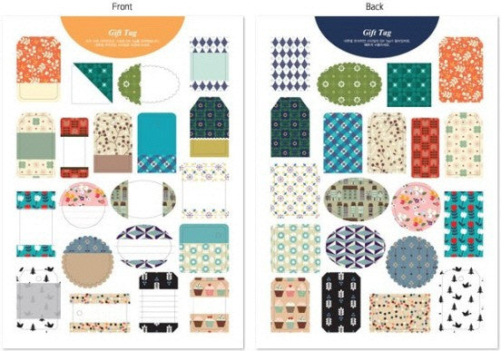 Natural European Wrapping Paper Book