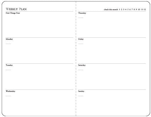 Paris Stitch Weekly Planner (S)