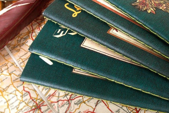 Paris Stitch Blank Notebook (M)