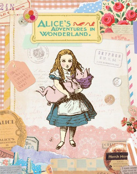 Vintage Collage Photo Album - Alice's Adventures In Wonderland - Alice