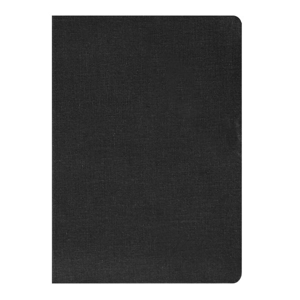 FABRIC CROSS DIARY - Caviar