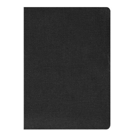 FABRIC CROSS DIARY - Caviar