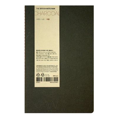 THE STITCH NOTE RAW GRID - Charcoal