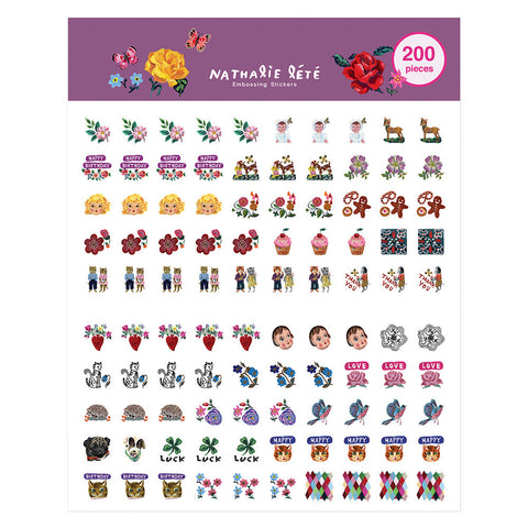 EMBOSSING STICKER VER.3 - Nathalie Lete