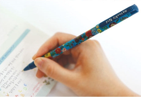BALLPEN NATHALIE LETE -  Blue flower Black