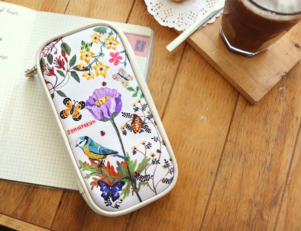 Pencil Pouch by Nathalie Lete - Blue Bird