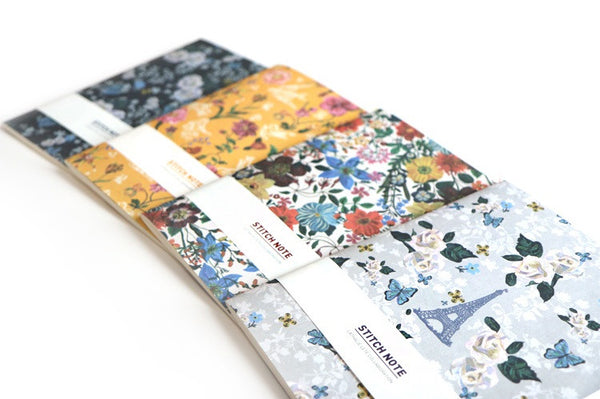 NATHALIE LETE STITCH NOTE A4 LINE - Rose Navy
