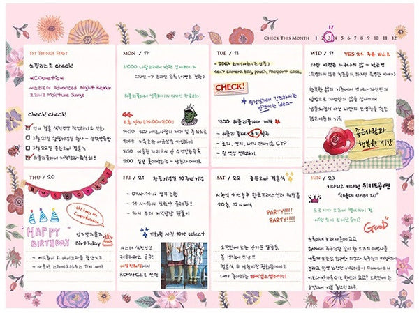 WEEKLY PLANNER by Nathalie Lete - Princess