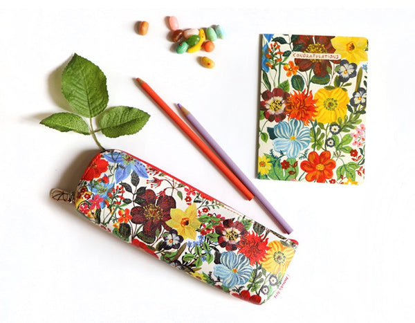 Nathalie Lete Pencil Pouch - Roses