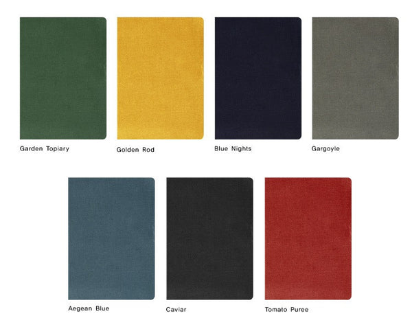 FABRIC CROSS DIARY - Caviar