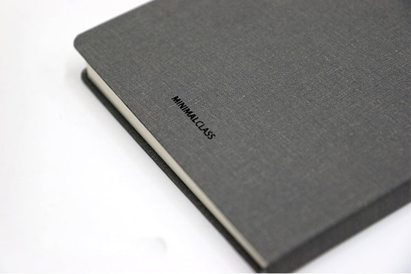FABRIC CROSS DIARY - Caviar