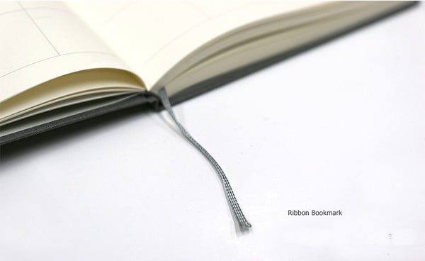 FABRIC CROSS DIARY - Caviar