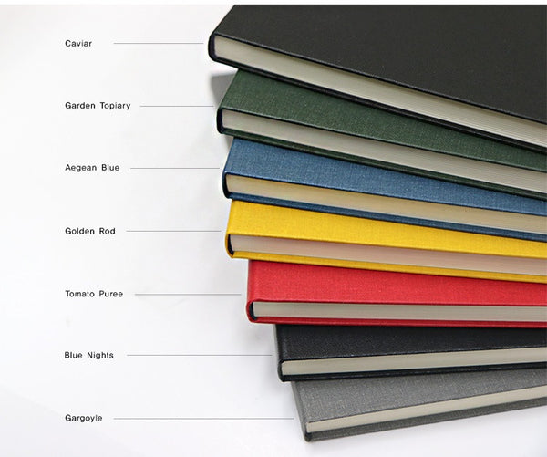 FABRIC CROSS DIARY - Caviar