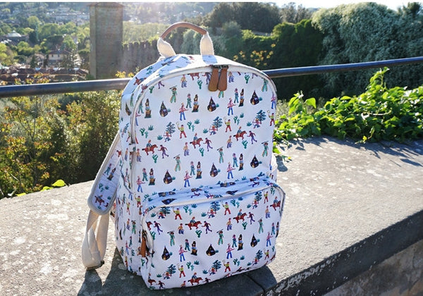 Nathalie Lete Backpack - My Garden Navy