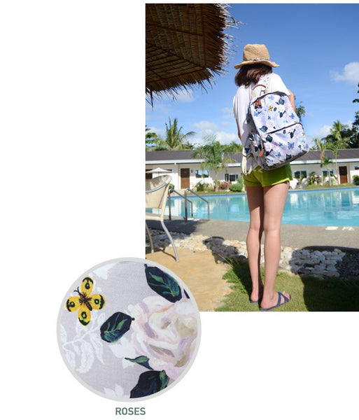 Nathalie Lete Backpack - My Garden Navy